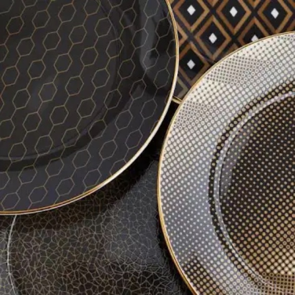 Wedgwood Arris Accent tea plate set of 4 - Picture 2 of 6